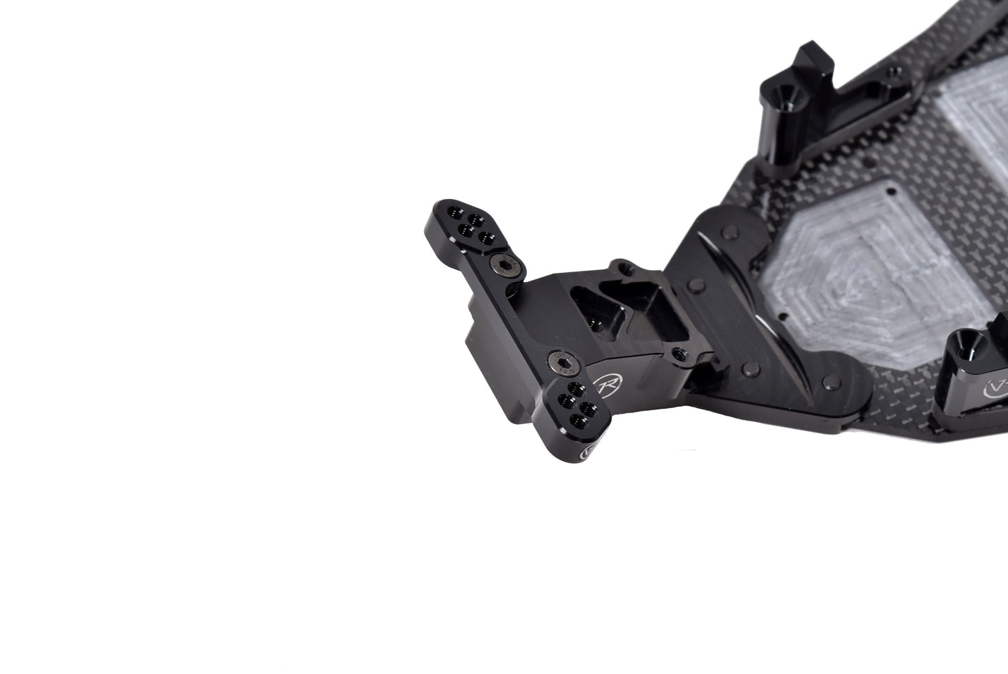 Team Associated Carbon Fiber Chassis Nose Plate Aluminum Camber Plate