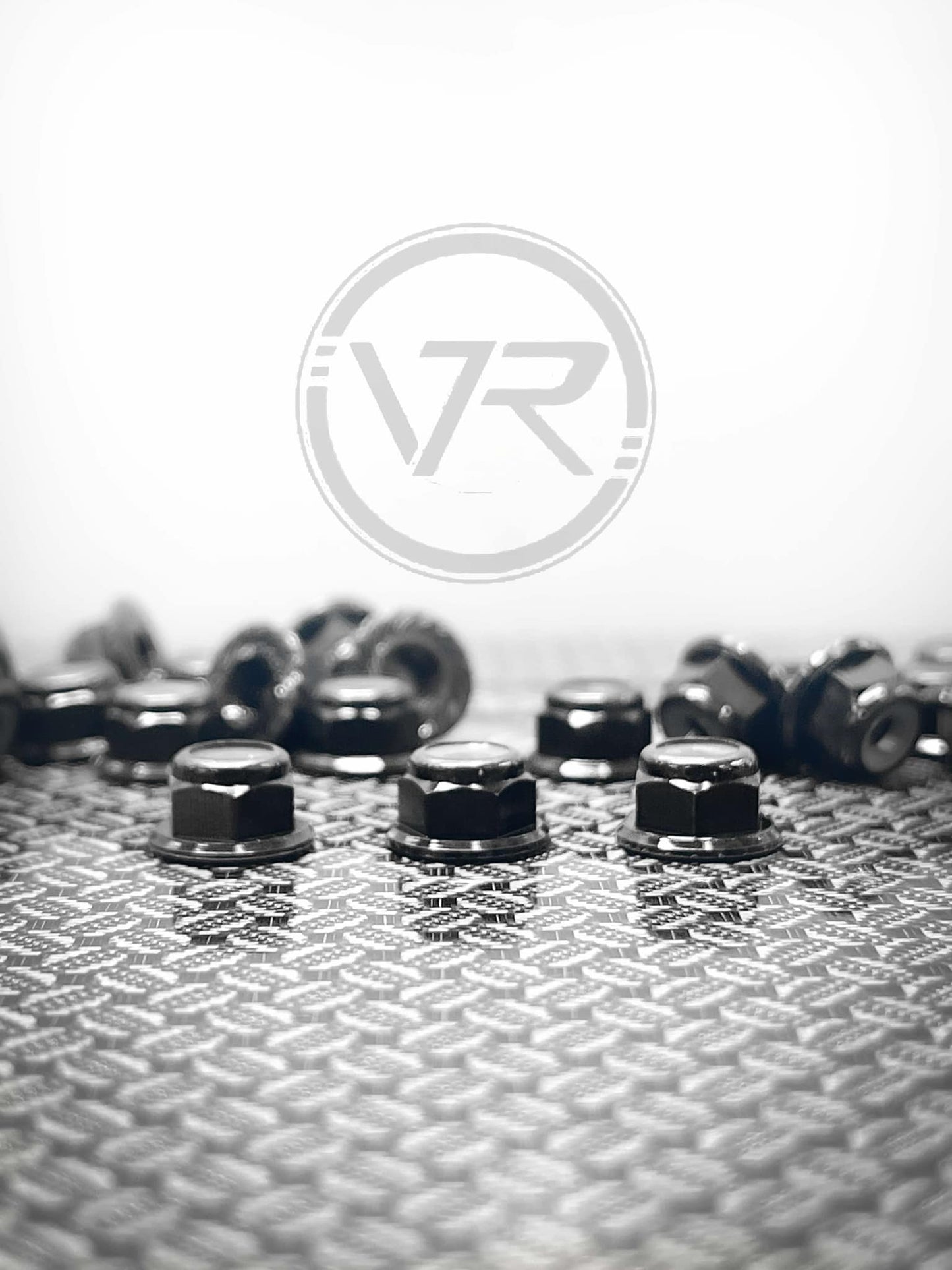 Black M3 Flanged Aluminum Locknuts