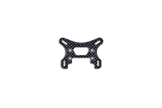 TLR 22X-4 Carbon Fiber -2mm Front Shock Tower w/ Plus One Camber Hole