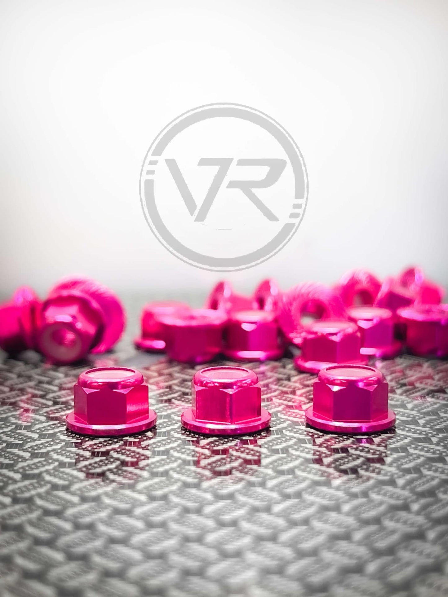 M4 Aluminum Knurled And Flanged Locknuts