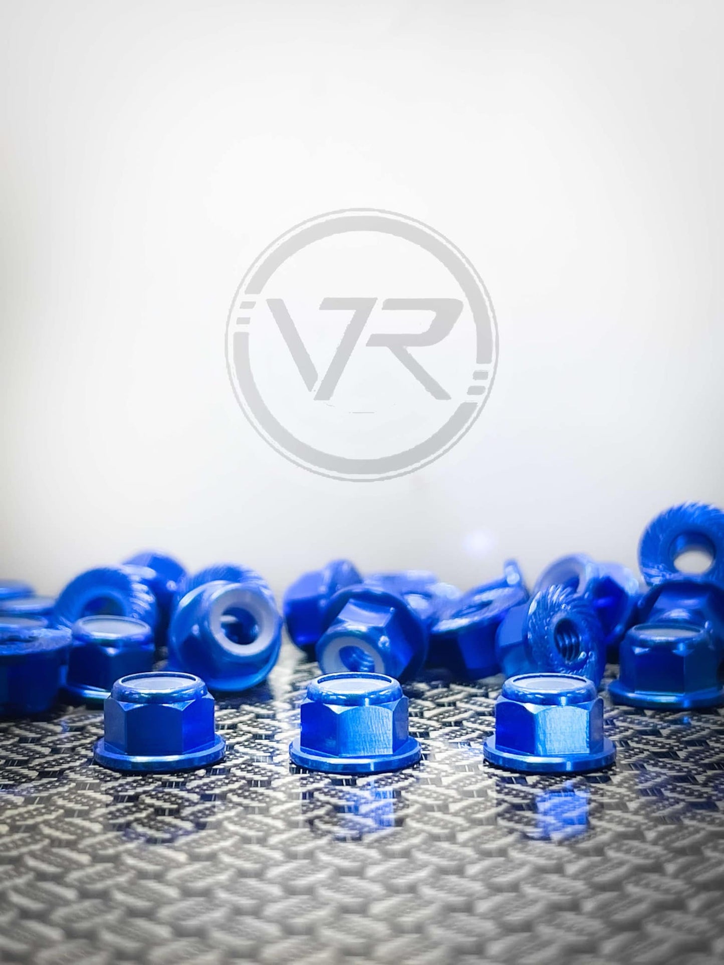 M4 Aluminum Knurled And Flanged Locknuts