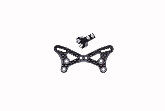 TLR 22 5.0 Carbon Fiber STD Front Shock Tower W/ Upper Aluminum Wing Mount