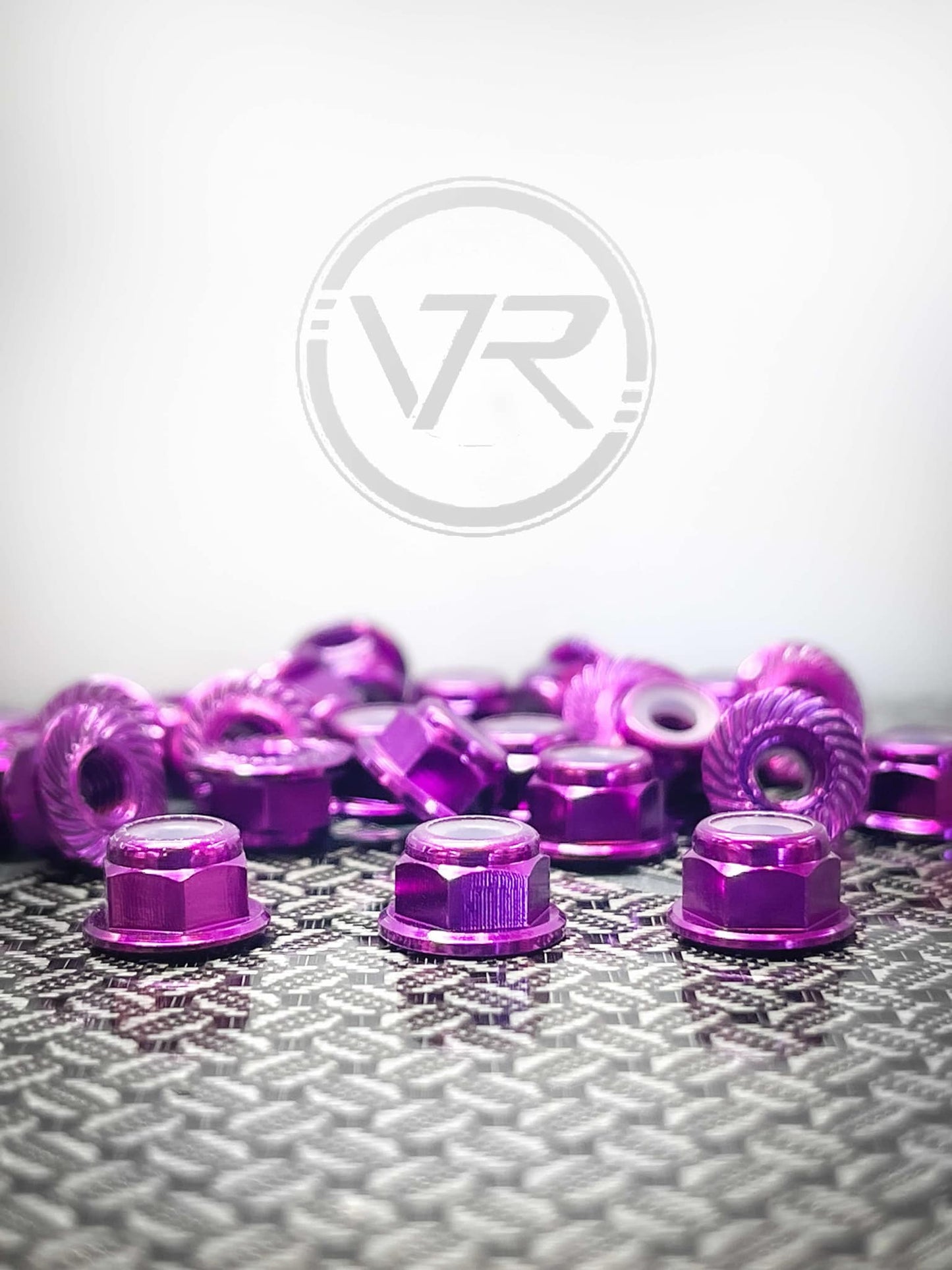 M4 Aluminum Knurled And Flanged Locknuts